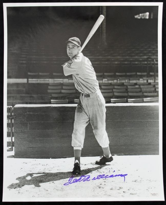 Ted Williams Signed 16X20 Photo Boston Red Sox JSA Certified: Ted Williams Signed 16X20 Photo Boston Red Sox JSA Certified This RED SOX TED WILLIAMS SIGNED AUTHENTIC 16X20 PHOTO ROOKIE PHOTO JSA #B23319 has been certified authentic. It will include the JSA numbe