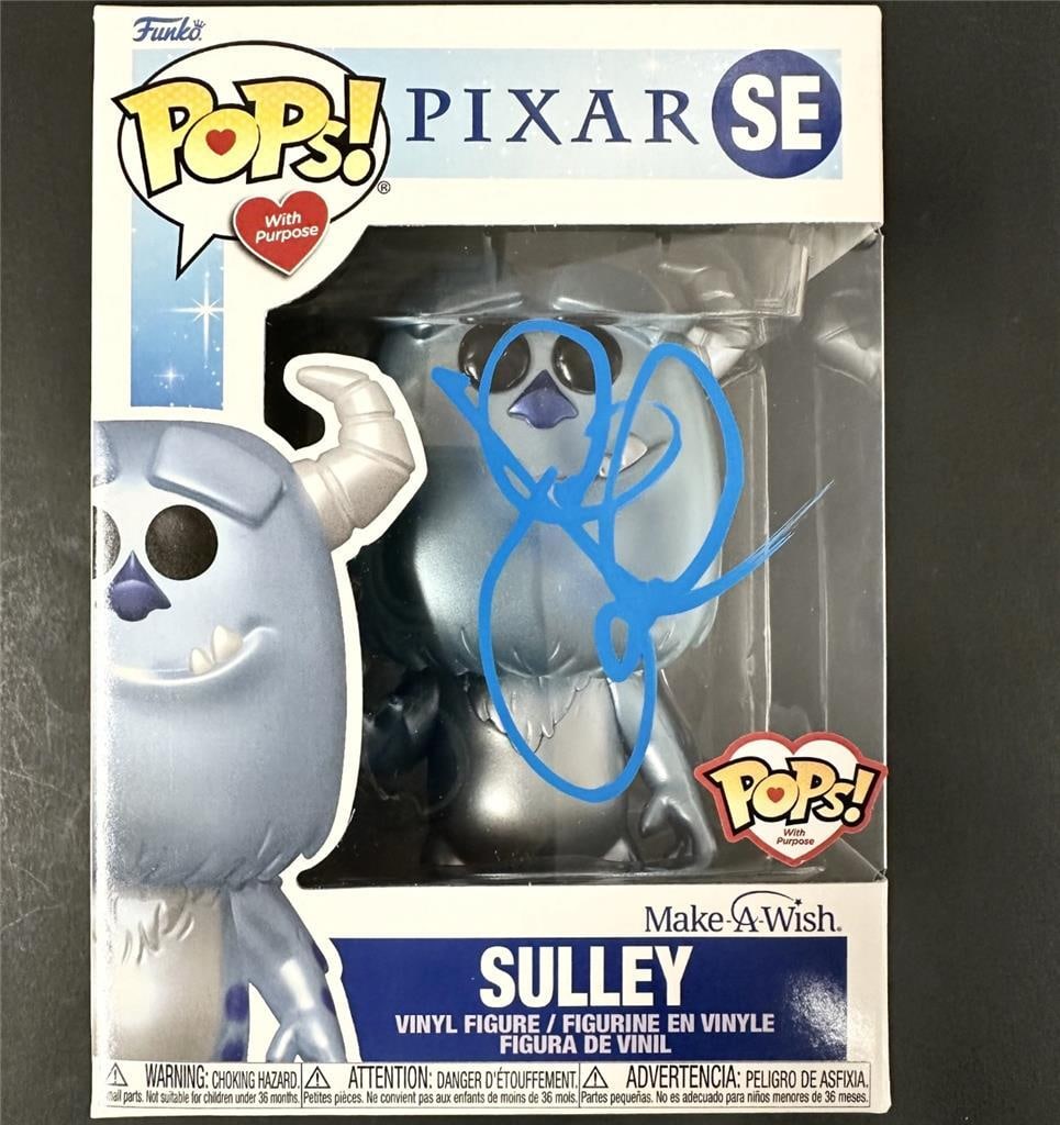 John Goodman Signed Sulley Funko Pop Monsters Inc Beckett Authenticated: John Goodman Signed Sulley Funko Pop Monsters Inc Beckett Authenticated This original Funko Pop! figure features Sulley from the beloved movie Monsters, Inc., personally signed by the voice actor John