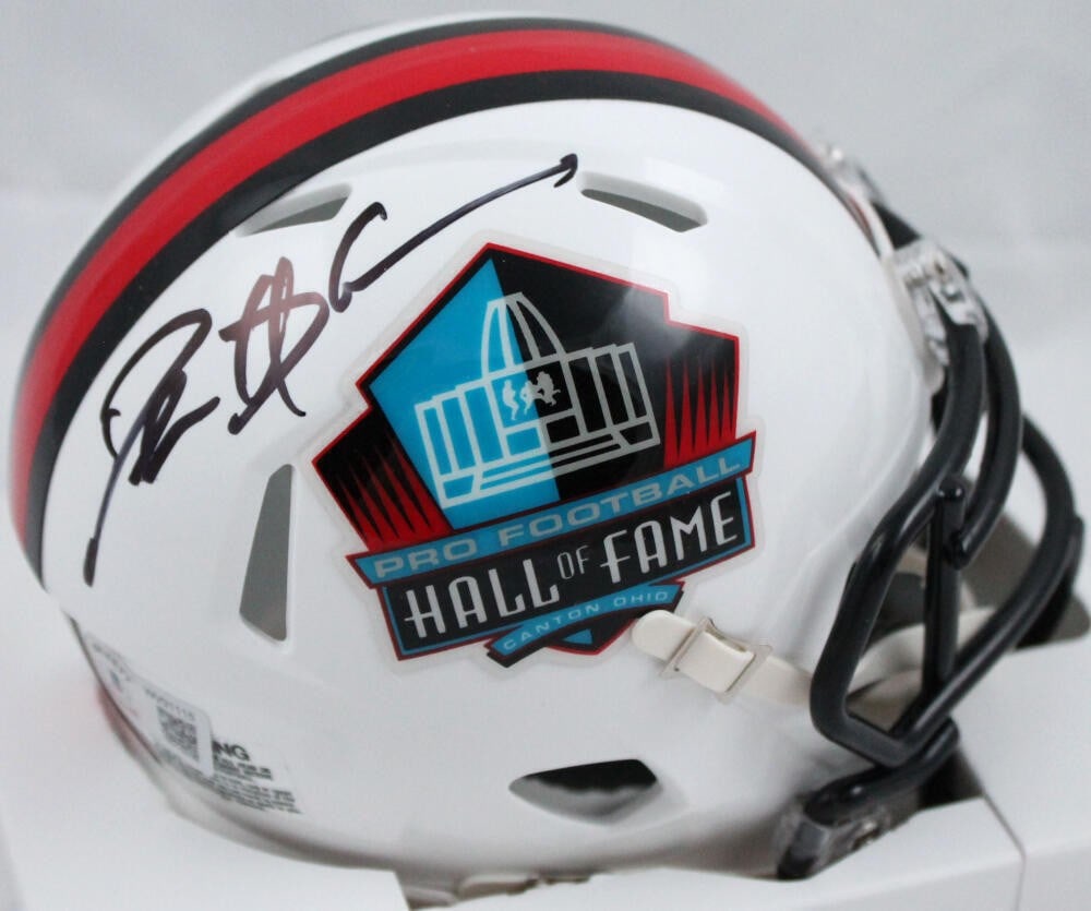 Deion Sanders Autographed Black NFL HOF Mini Helmet Beckett Authenticated: Deion Sanders Autographed Black NFL HOF Mini Helmet Beckett Authenticated This Deion Sanders autographed NFL Hall of Fame Speed Mini Helmet is a must-have for any football fan or collector. Hand-signe