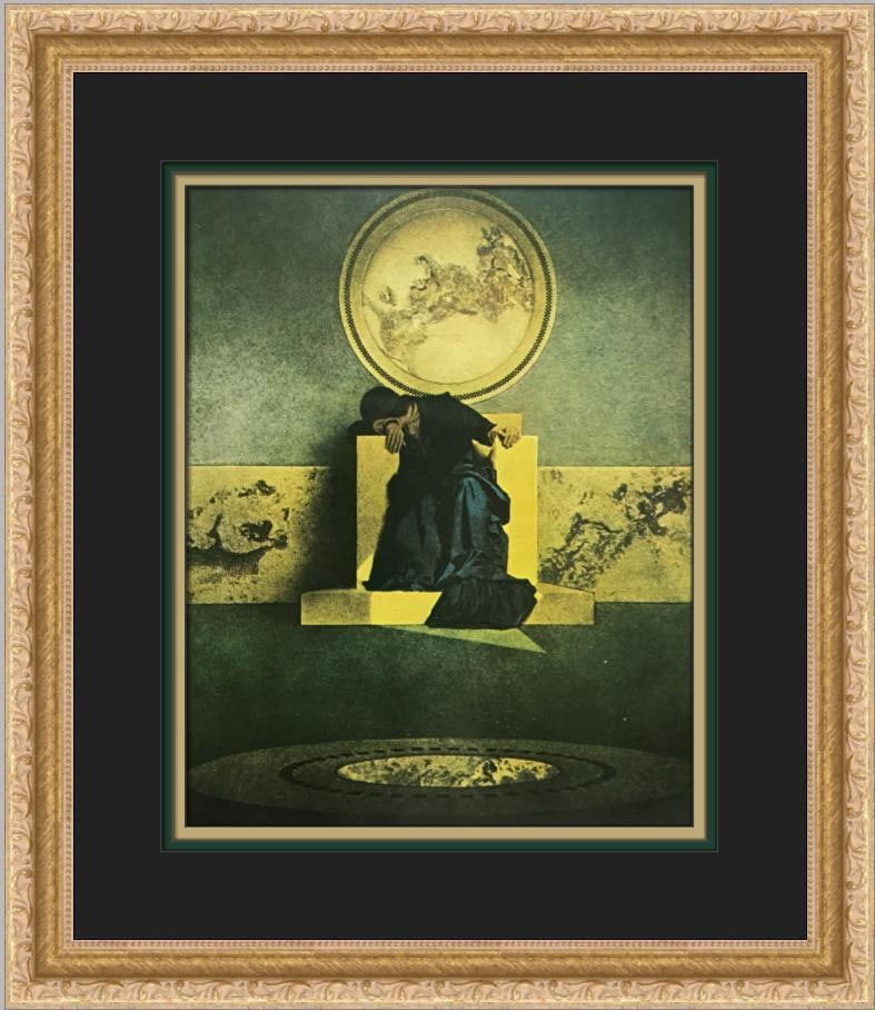Maxfield Parrish The Young King of the Black Isles Custom Framed Print 15 x 18: Maxfield Parrish The Young King of the Black Isles Custom Framed Print 15 x 18 This stunning custom framed print titled "The Young King of the Black Isles" by renowned artist Maxfield Parrish captures