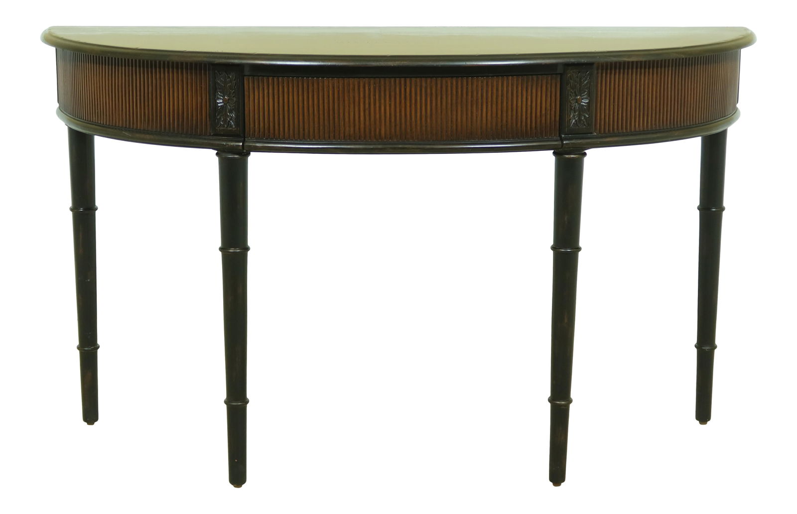 Elegant Adam Style Distressed Console Table 56x20x32.5: Elegant Adam Style Distressed Console Table 56x20x32.5 This elegant Adam Style Console Table features a charming factory distressed and rubbed finish, showcasing exquisite carved details. With excelle