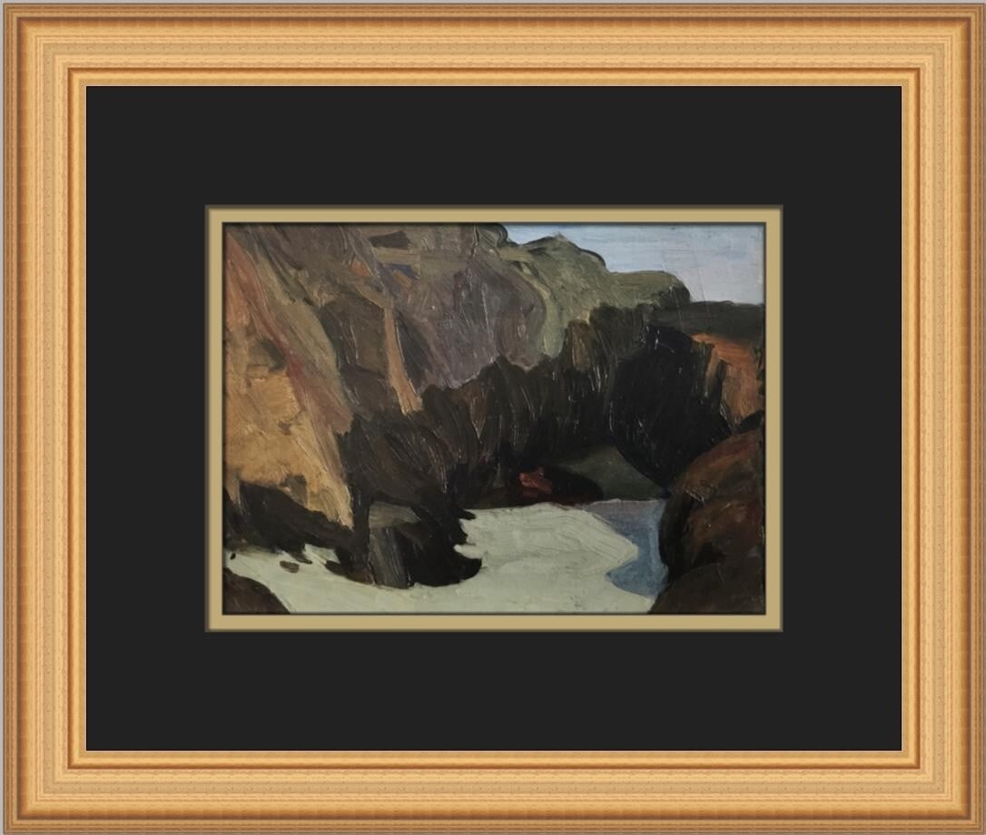 Edward Hopper Little Cove in Monhegan Custom Framed Print 12 x 14 Landscape Art: Edward Hopper Little Cove in Monhegan Custom Framed Print 12 x 14 Landscape Art This stunning custom framed print captures Edward Hopper's renowned artwork titled 'Little Cove in Monhegan.' Measuring