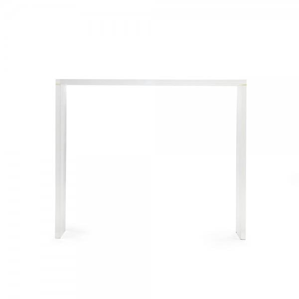 Zentique Cleon Acrylic Console Table 32H 40W 14D Elegant Design: Zentique Cleon Acrylic Console Table 32H 40W 14D Elegant Design Enhance your living space with the Cleon Acrylic Console, designed for elegant interiors. This sleek and modern console table features a