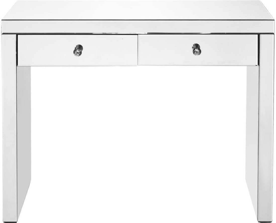 Elegant Lighting Solid Wood Console Table 30H 39.4W 13.7D Silver Finish: Elegant Lighting Solid Wood Console Table 30H 39.4W 13.7D Silver Finish This stylish console table combines modern elegance with functionality. Crafted from solid wood and featuring a brushed steel cl