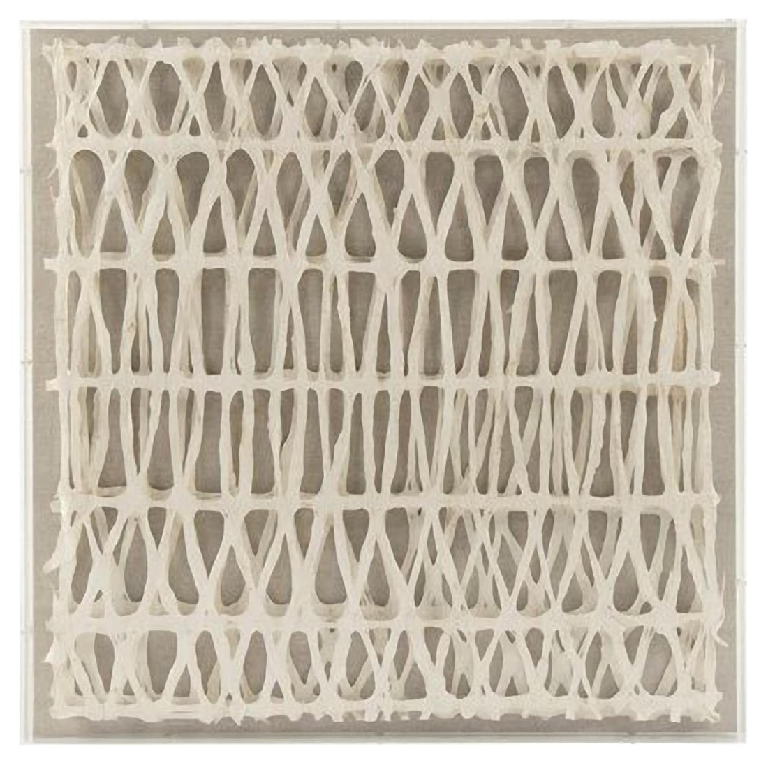 Zentique Ivory Framed Abstract Artwork 23.75" Wall Art: Zentique Ivory Framed Abstract Artwork 23.75" Wall Art This chic ivory framed abstract artwork adds a modern aesthetic to your space. Featuring a striking abstract design, this wall art piece is craft