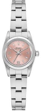 Rolex Oyster Perpetual 76080 Ladies Watch Pink Dial with Papers 2005: Rolex Oyster Perpetual 76080 Ladies Watch Pink Dial with Papers 2005 This exquisite Rolex Oyster Perpetual features a stunning pink dial, designed for ladies. With a smooth bezel and an Oyster bracele