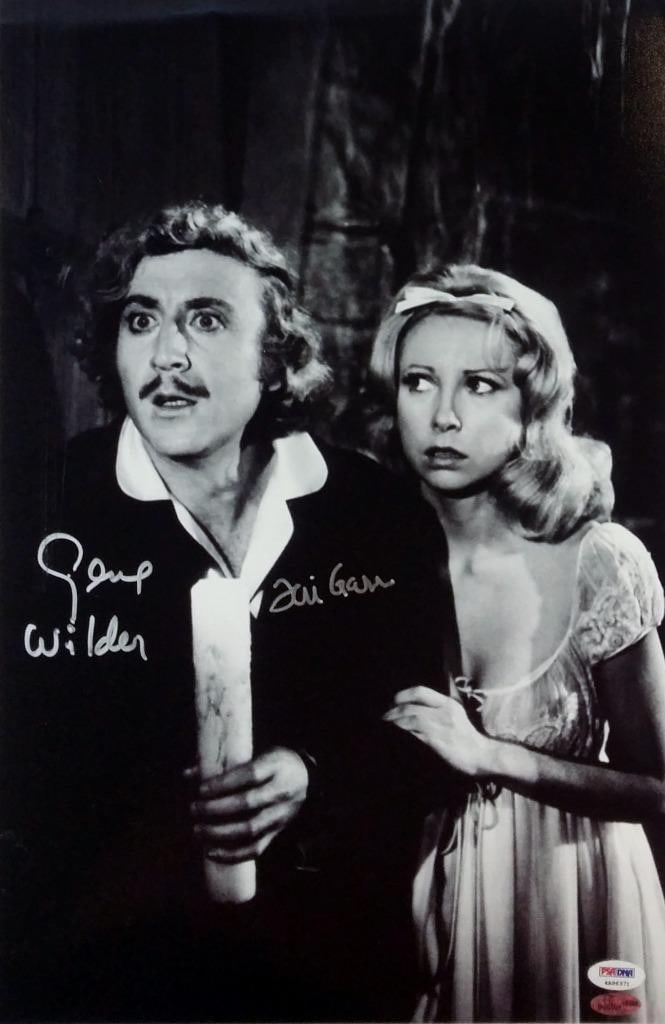 Gene Wilder Teri Garr Signed Young Frankenstein Photo PSA Authenticated 12x18: Gene Wilder Teri Garr Signed Young Frankenstein Photo PSA Authenticated 12x18 Celebrate the classic film "Young Frankenstein" with this authentic 12x18 photo signed by the legendary Gene Wilder and Te