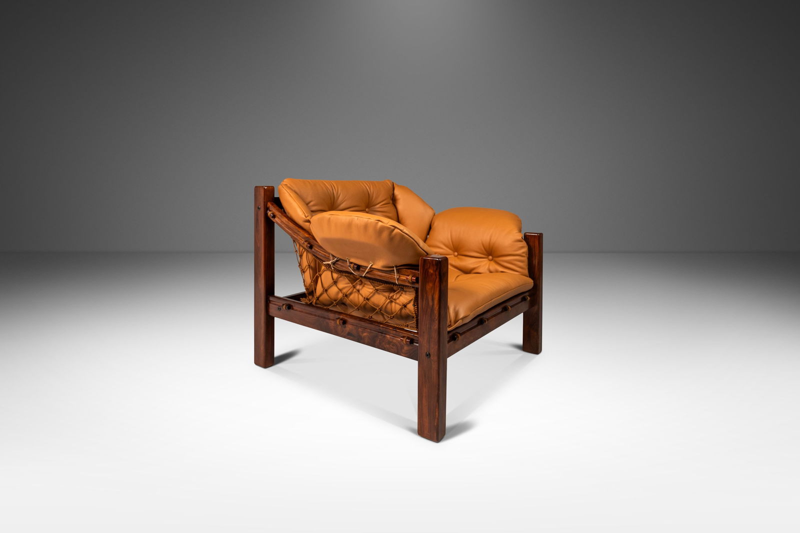 Rare Jean Gillon 'Amazonas' Lounge Chair Rosewood Italma Brazil 1970s: Rare Jean Gillon 'Amazonas' Lounge Chair Rosewood Italma Brazil 1970s Presenting the ultra-rare "Amazonas" lounge chair, designed by the renowned Jean Gillon for Italma Wood Art in Brazil during the 1