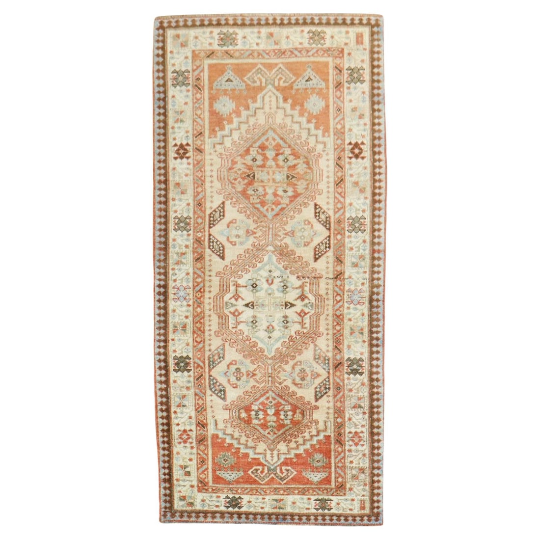 Antique Persian Serab Bakshaish Runner 34 x 65 Hand-Woven Wool: Antique Persian Serab Bakshaish Runner 34 x 65 Hand-Woven Wool Discover the beauty of this Antique Persian Tribal Serab Runner, a stunning addition to any home decor. This hand-woven piece showcases e