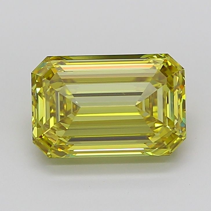 Loose Diamond - EMERALD 4.52ct Fancy Intense Yellow VVS2: Loose Diamond - EMERALD 4.52ct Fancy Intense Yellow VVS2 Source: This is a real non-mined Diamond that has been grown in a lab Shape: EMERALD Carats: 4.52 Color: Fancy Intense Yellow Certification: IG