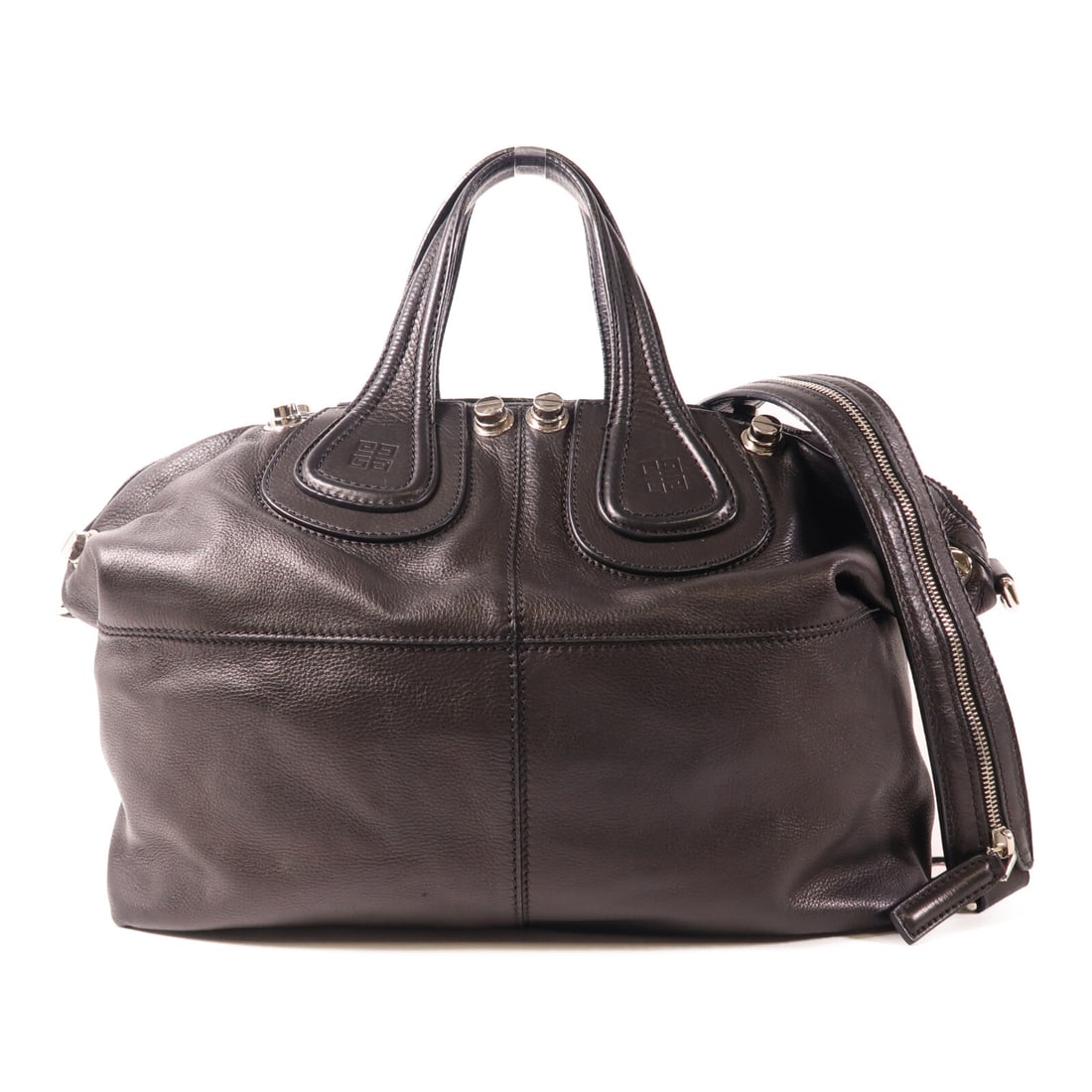 GIVENCHY Nightingale Large 2 Way Shoulder Bag Black Calfskin Leather: GIVENCHY Nightingale Large 2 Way Shoulder Bag Black Calfskin Leather Elevate your accessory collection with this GIVENCHY Nightingale Large 2 Way Shoulder Bag. Crafted from luxurious black calfskin le