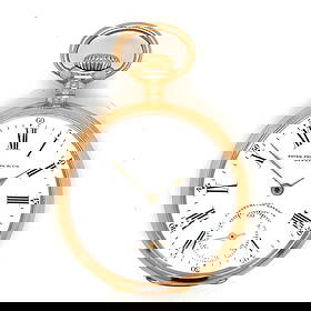 Patek Philippe 18K Yellow Gold Pocket Watch 48.6mm: Patek Philippe 18K Yellow Gold Pocket Watch 48.6mm This exquisite Patek Philippe pocket watch is crafted from luxurious 18K yellow gold, showcasing a classic and timeless design. Weighing 91.2 grams,