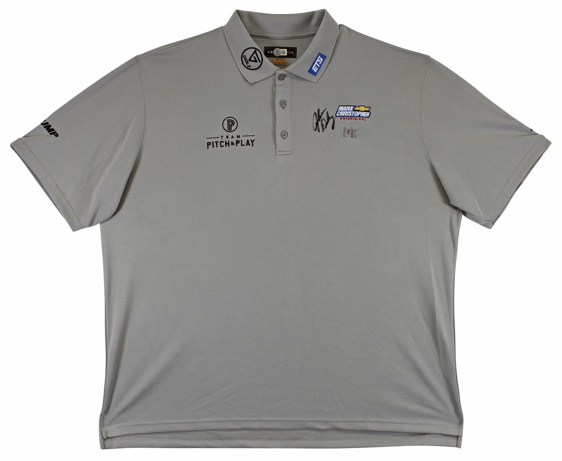 John Daly Signed Match Worn Grey Loudmouth Polo Shirt BAS Authenticated: John Daly Signed Match Worn Grey Loudmouth Polo Shirt BAS Authenticated Celebrate your love for golf with this authentic match-worn grey Loudmouth polo shirt, personally signed by the legendary player