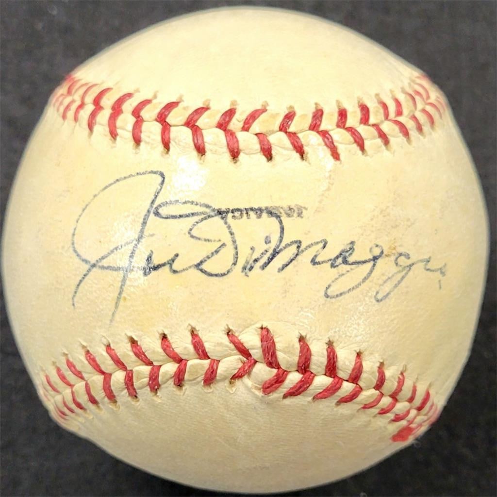 Joe DiMaggio Signed Johnny Walker Baseball with JSA Authentication: Joe DiMaggio Signed Johnny Walker Baseball with JSA Authentication This is an original Joe Dimaggio signed Official Johnny Walker Baseball, authenticated by JSA. It is a collector's item featuring the