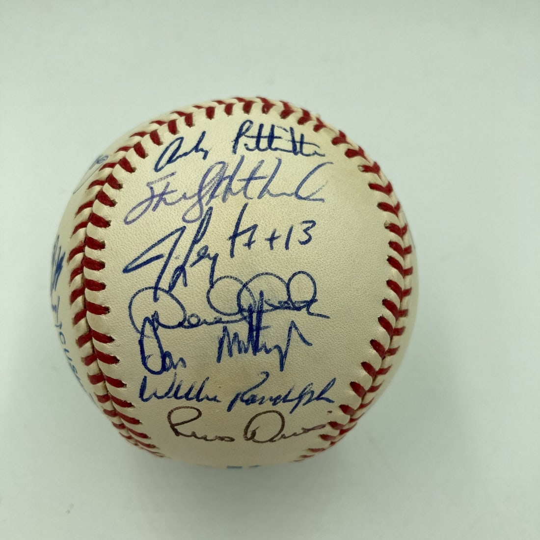 1995 Yankees Team Signed Baseball Core Four Jeter Rivera JSA COA: 1995 Yankees Team Signed Baseball Core Four Jeter Rivera JSA COA This is a remarkable 1995 New York Yankees team-signed baseball featuring the rookie signatures of baseball legends Derek Jeter, Marian