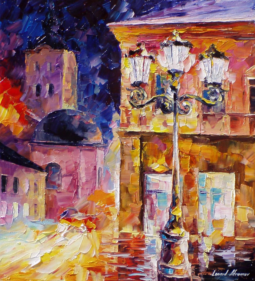 Night Of Faith 1/25 Limited Edition Giclee by Leonid Afremov: Night Of Faith 1/25 Limited Edition Giclee by Leonid Afremov "Night Of Faith" is a limited edition giclee artwork by renowned artist Leonid Afremov, with only 25 pieces created. This hand-painted gicl
