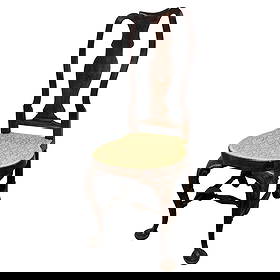 Rare 18th Century Queen Anne Side Chair American Bermuda Mahogany Fabric: Rare 18th Century Queen Anne Side Chair American Bermuda Mahogany Fabric Discover this rare and highly important 18th century Queen Anne side chair, an exquisite piece of American or Bermuda craftsman