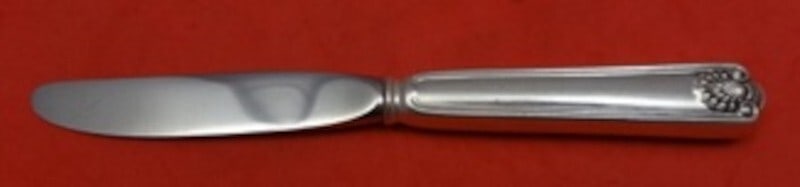 Frank Smith Fiddle Shell Sterling Silver Butter Spreader 6 7/8": Frank Smith Fiddle Shell Sterling Silver Butter Spreader 6 7/8" This exquisite butter spreader features the elegant Fiddle Shell pattern by Frank Smith, crafted from sterling silver (.925) with a holl