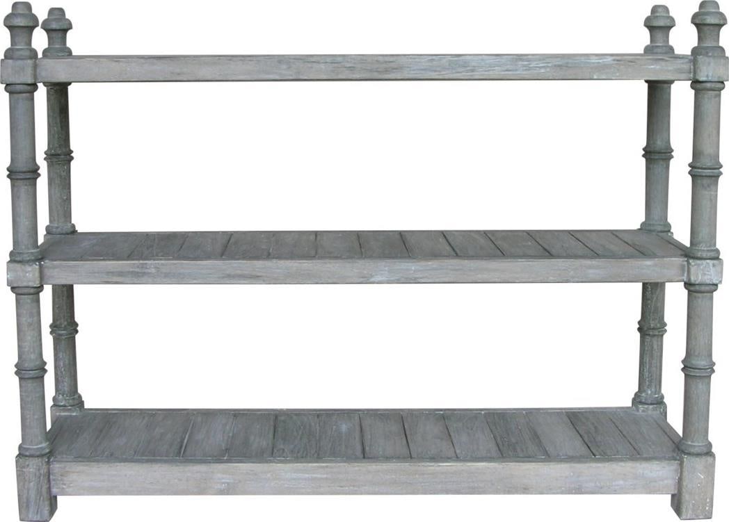 Trade Winds Elegant Mahogany Island Console Table Riverwash Finish: Trade Winds Elegant Mahogany Island Console Table Riverwash Finish Introducing the Elegant Mahogany Island Console Table, a stunning addition to your home decor. This console table features a solid Ma