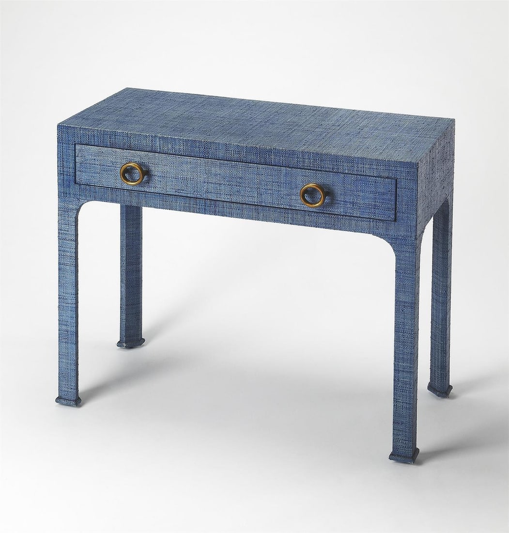 Butler Chatham Blue Console Table English Traditional Style: Butler Chatham Blue Console Table English Traditional Style Enhance your living space with the Chatham Blue Console, a sophisticated accent piece that brings timeless elegance to any room. This consol