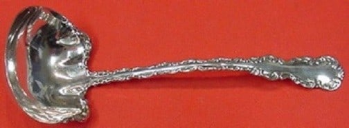Antique Whiting Sterling Silver Sauce Ladle Louis XV 5 3/4 Inch: Antique Whiting Sterling Silver Sauce Ladle Louis XV 5 3/4 Inch Elevate your dining experience with this exquisite Louis XV sauce ladle by Whiting. Crafted from sterling silver, this antique piece dat