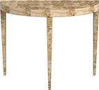 Butler Ingrid Console Mid-Century Demilune Light Burl Brown
