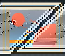 Peter Max Moonscape I Signed Limited Edition Serigraph 1978 Framed Art: Peter Max Moonscape I Signed Limited Edition Serigraph 1978 Framed Art This stunning piece titled 'Moonscape I' is a vintage serigraph by renowned artist Peter Max, created in 1978. This limited editi