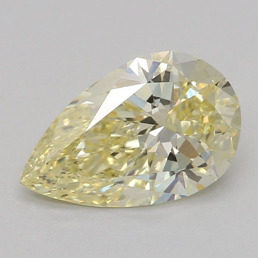Loose Diamond - PEAR 1.04ct Fancy Yellow VS1: Loose Diamond - PEAR 1.04ct Fancy Yellow VS1 Source: This is a real non-mined Diamond that has been grown in a lab Shape: PEAR Carats: 1.04 Color: Fancy Yellow Certification: IGI Video: