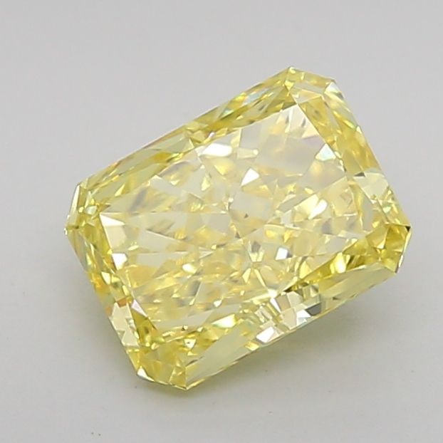 Loose Diamond - RADIANT 1.39ct Fancy Vivid Yellow VS2: Loose Diamond - RADIANT 1.39ct Fancy Vivid Yellow VS2 Source: This is a real non-mined Diamond that has been grown in a lab Shape: RADIANT Carats: 1.39 Color: Fancy Vivid Yellow Certification: IGI Vid