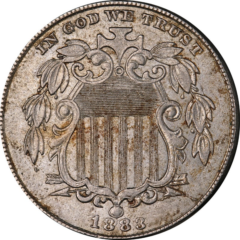 1883 Shield Nickel Circulated Uncertified Vintage Coin: 1883 Shield Nickel Circulated Uncertified Vintage Coin This 1883 Shield Nickel is a remarkable piece of numismatic history. With its composition of nickel, it showcases the classic design from the lat