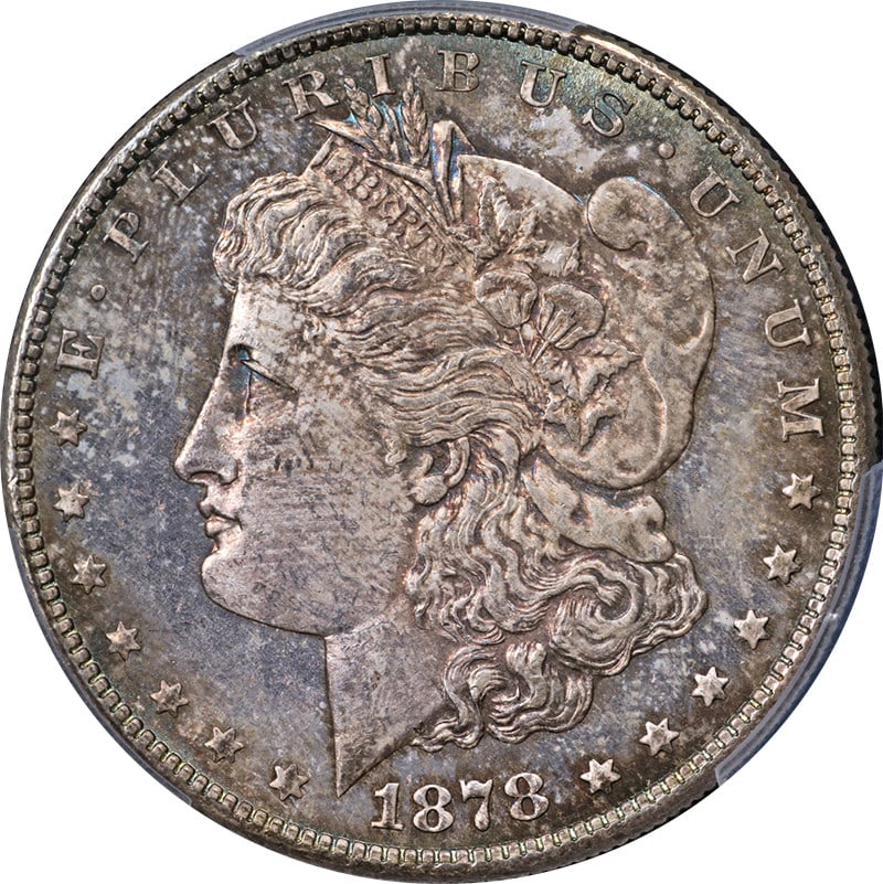 1878-S Morgan Silver Dollar PCGS MS64 Uncirculated Strong Strike: 1878-S Morgan Silver Dollar PCGS MS64 Uncirculated Strong Strike This 1878-S Morgan Silver Dollar features a stunning luster and a strong strike, certified by PCGS with a grade of MS64. Minted in San 