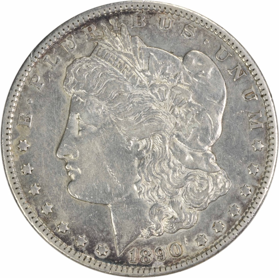 1890-CC Morgan Silver Dollar 90% Silver George T. Morgan Design: 1890-CC Morgan Silver Dollar 90% Silver George T. Morgan Design This 1890-CC Morgan Silver Dollar is a remarkable piece of numismatic history, featuring the iconic design by George T. Morgan. Struck i