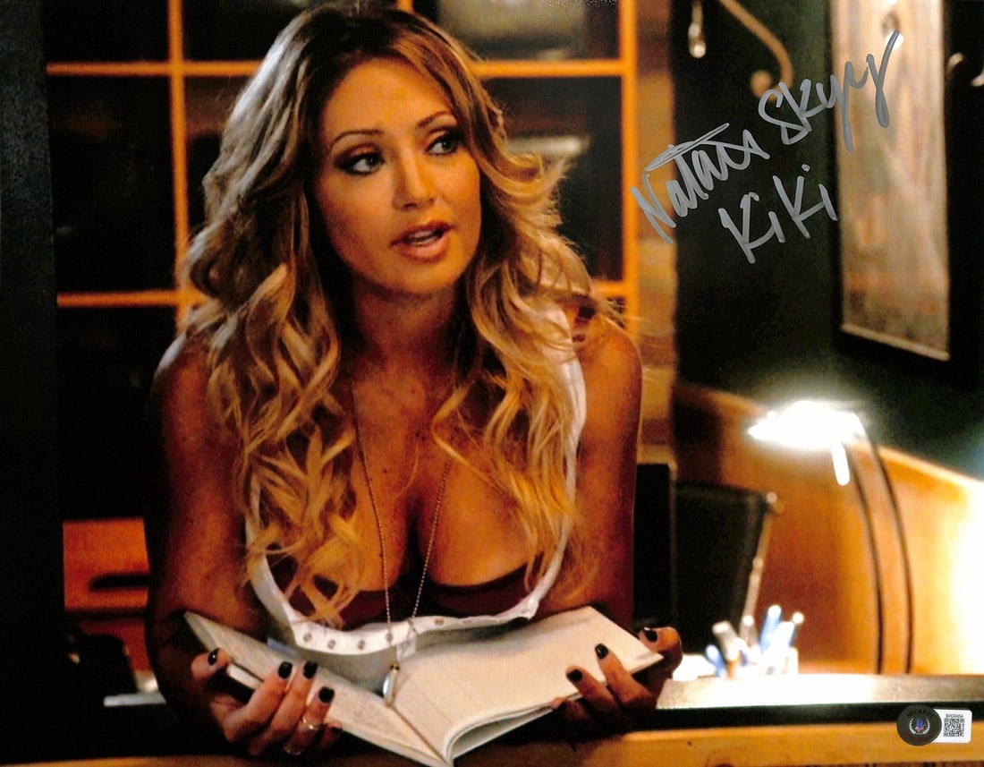 Natalie Skyy Signed 11x14 KIKI Photograph Sons of Anarchy Beckett Certified: Natalie Skyy Signed 11x14 KIKI Photograph Sons of Anarchy Beckett Certified This is an autographed 11x14 photograph of actress Natalie Skyy, who portrayed "KIKI" in the acclaimed television series Son
