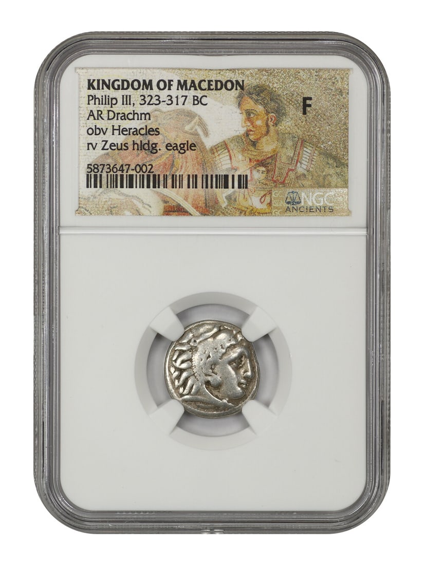 Ancient Roman Philip III AR Drachm 323-317 BC Uncertified Coin: Ancient Roman Philip III AR Drachm 323-317 BC Uncertified Coin This Ancient Roman AR Drachm coin from the reign of Philip III (323-317 BC) is a remarkable piece from the Kingdom of Macedon. The coin i