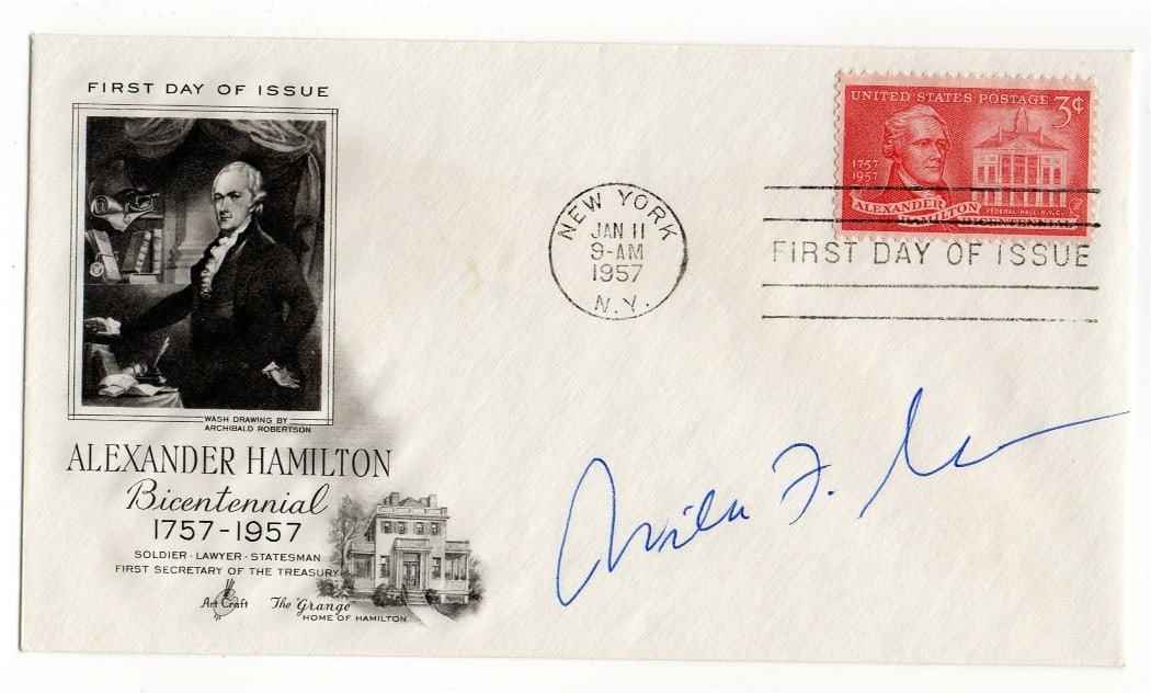 William F Sharpe Autographed First Day Cover Nobel Prize JSA Authenticated: William F Sharpe Autographed First Day Cover Nobel Prize JSA Authenticated This is an original autographed First Day Cover by William F. Sharpe, renowned economist and Nobel Prize laureate. The item h
