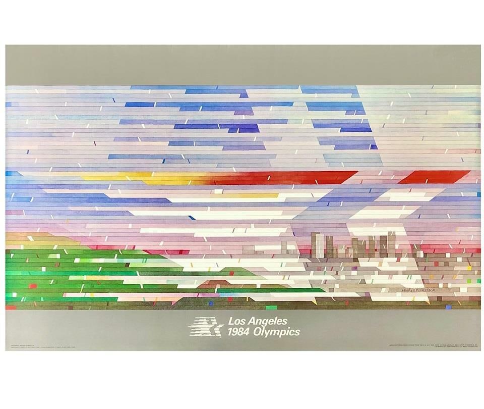 1984 Los Angeles Olympic Games Star in Motion Poster 22x34: 1984 Los Angeles Olympic Games Star in Motion Poster 22x34 Celebrate the iconic 1984 Los Angeles Olympic Games with this stunning 'Star in Motion' poster. Measuring 22x34 inches, this poster captures