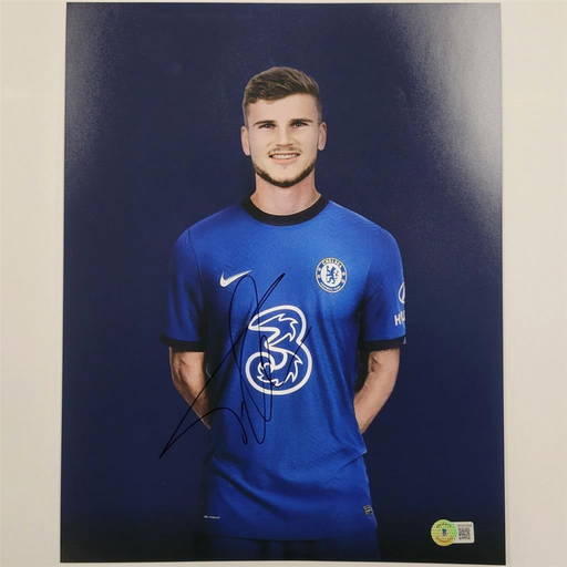 Football Timo Werner Signed Stamford Bridge Sw6 Chelsea
