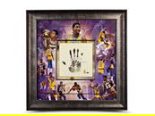 Magic Johnson Autographed 36x36 Framed Print Limited Edition 25 Lakers
