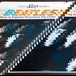 John Lennon Signed Meet The Beatles Album Cover Beckett COA