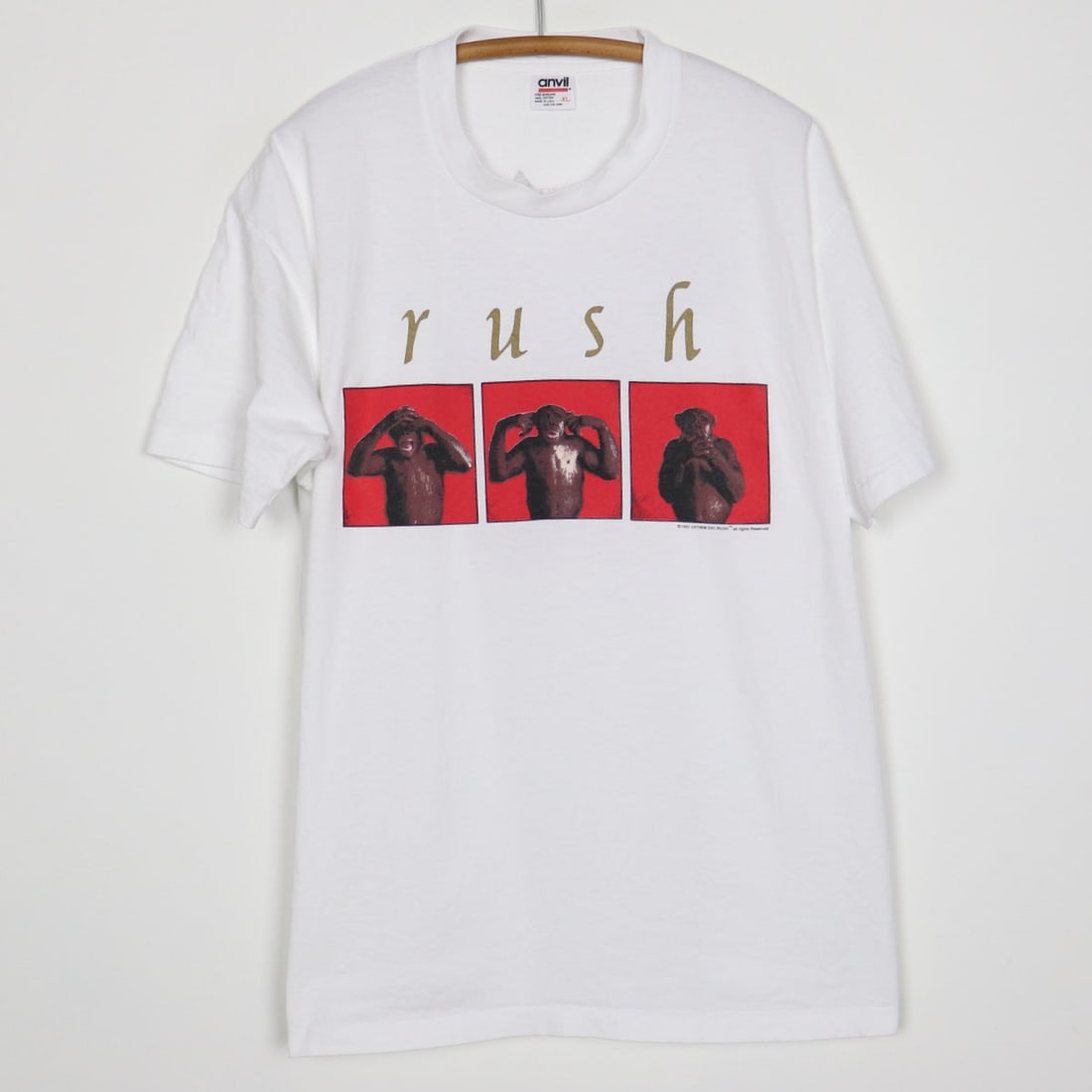 1994 Rush Counterparts Tour Shirt Vintage Cotton White XL: 1994 Rush Counterparts Tour Shirt Vintage Cotton White XL Celebrate the iconic rock band Rush with this original vintage 1994 Counterparts Tour Shirt. This true vintage piece features striking graphic