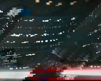 David Prowse Darth Vader Signed 16x20 Photo with Inscription Beckett Certified