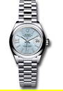 Rolex Datejust President 28mm Ice Blue Diamond Dial Ref 279166