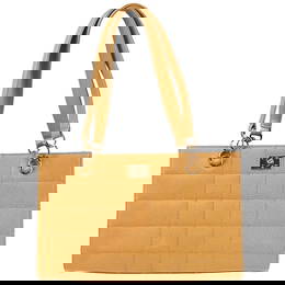 Chanel Beige Caviar Choco Bar Tote Handbag with Double Handles