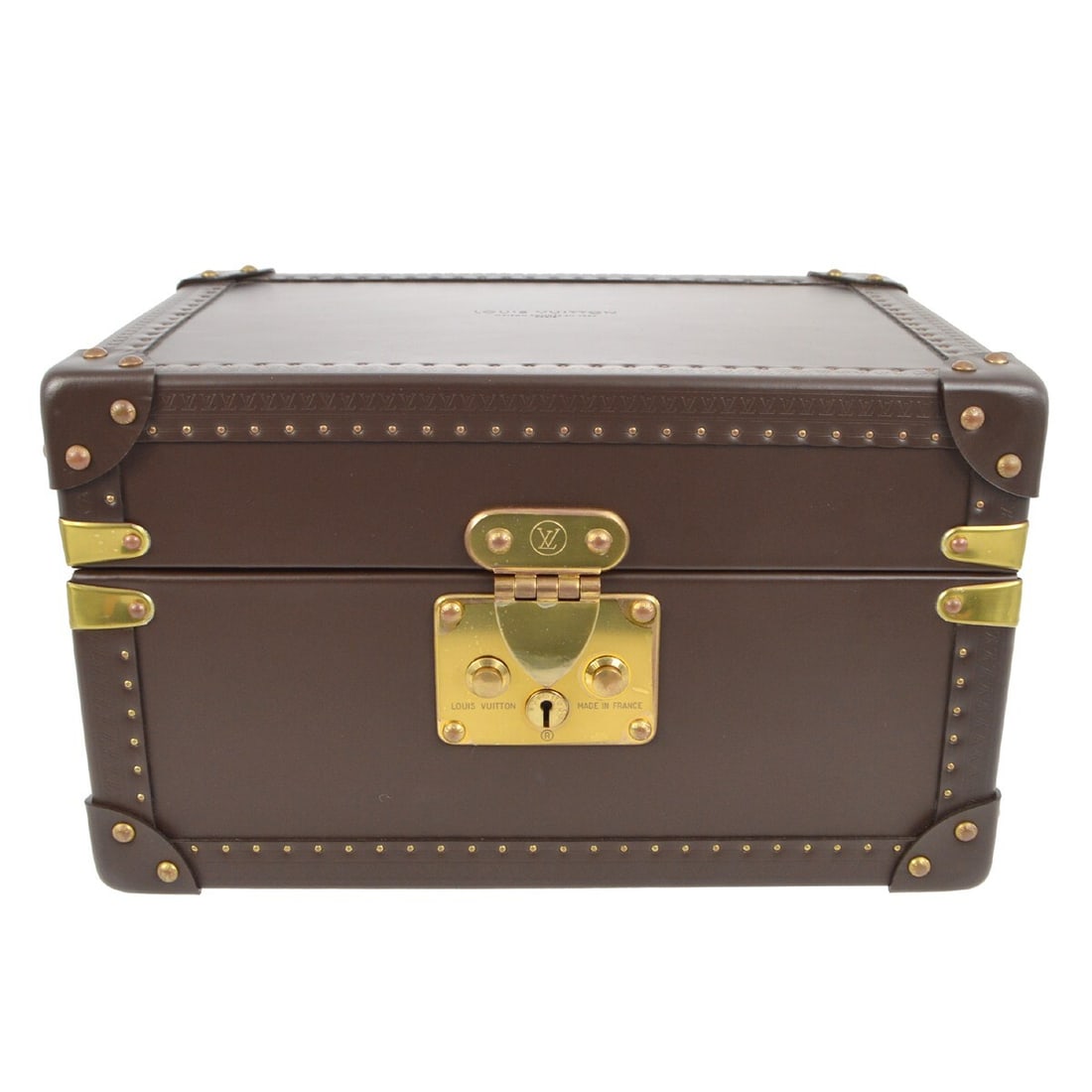 Louis Vuitton Monogram Brown SP Order Wristwatch Case Travel Trunk Hand Bag: Louis Vuitton Monogram Brown SP Order Wristwatch Case Travel Trunk Hand Bag This exquisite Louis Vuitton Brown SP Order Wristwatch Case is designed for travel and luxury. The case features the iconic