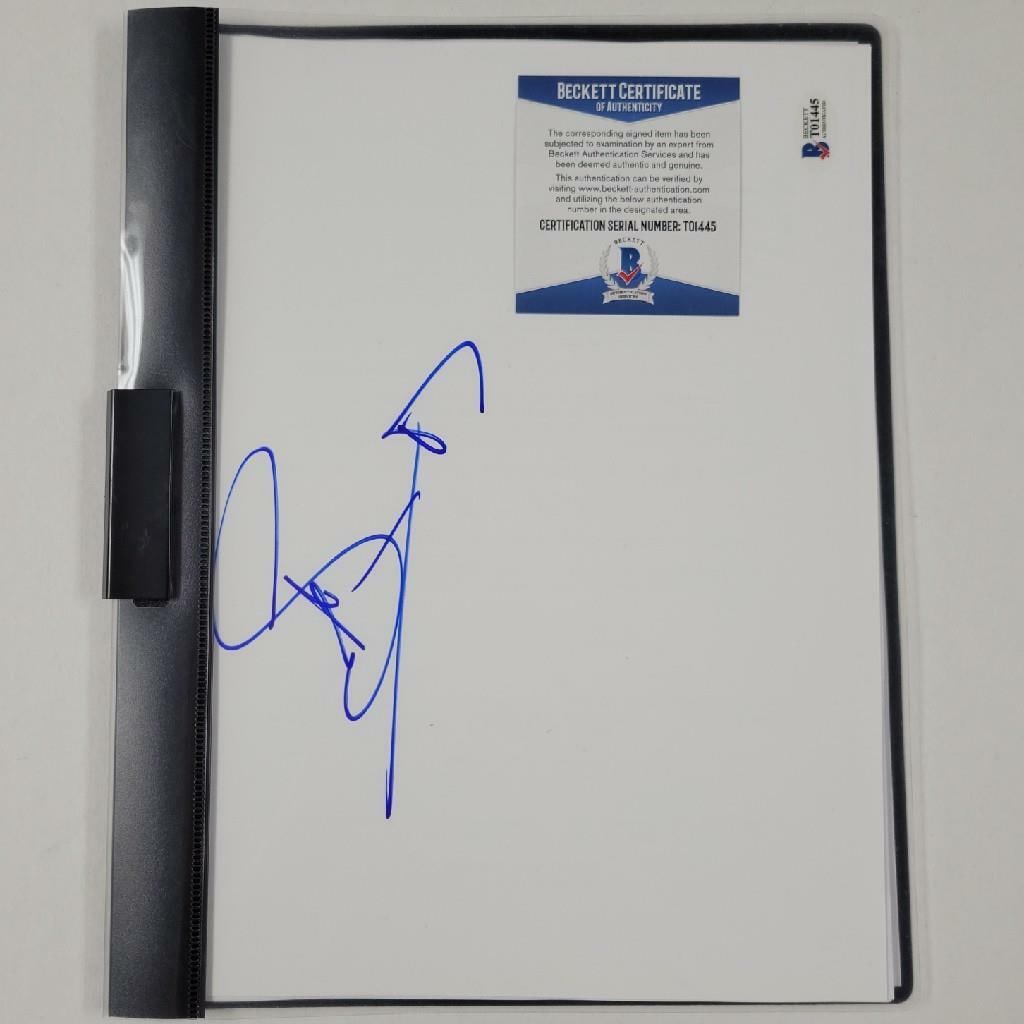 Stephen Amell Signed Arrow Script with Beckett Authentication: Stephen Amell Signed Arrow Script with Beckett Authentication This is an original script from the television show "Arrow," autographed by Stephen Amell. The script comes with authentication from Becke