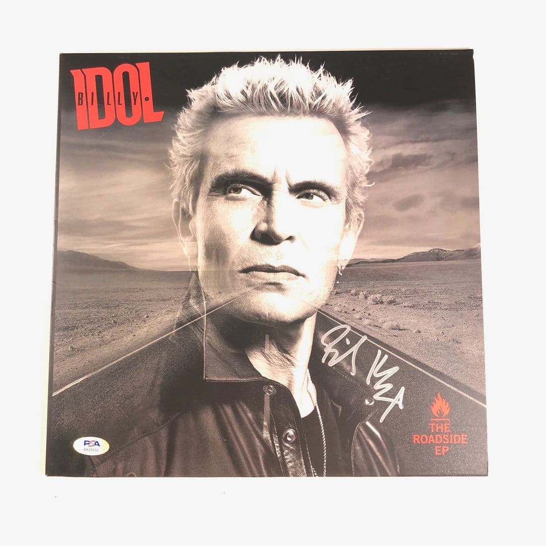 Billy Idol Autographed Vinyl Cover The Roadside PSA/DNA Certified: Billy Idol Autographed Vinyl Cover The Roadside PSA/DNA Certified This is an original vinyl cover of "The Roadside" autographed by the iconic Billy Idol. The signature has been authenticated by PSA/DN