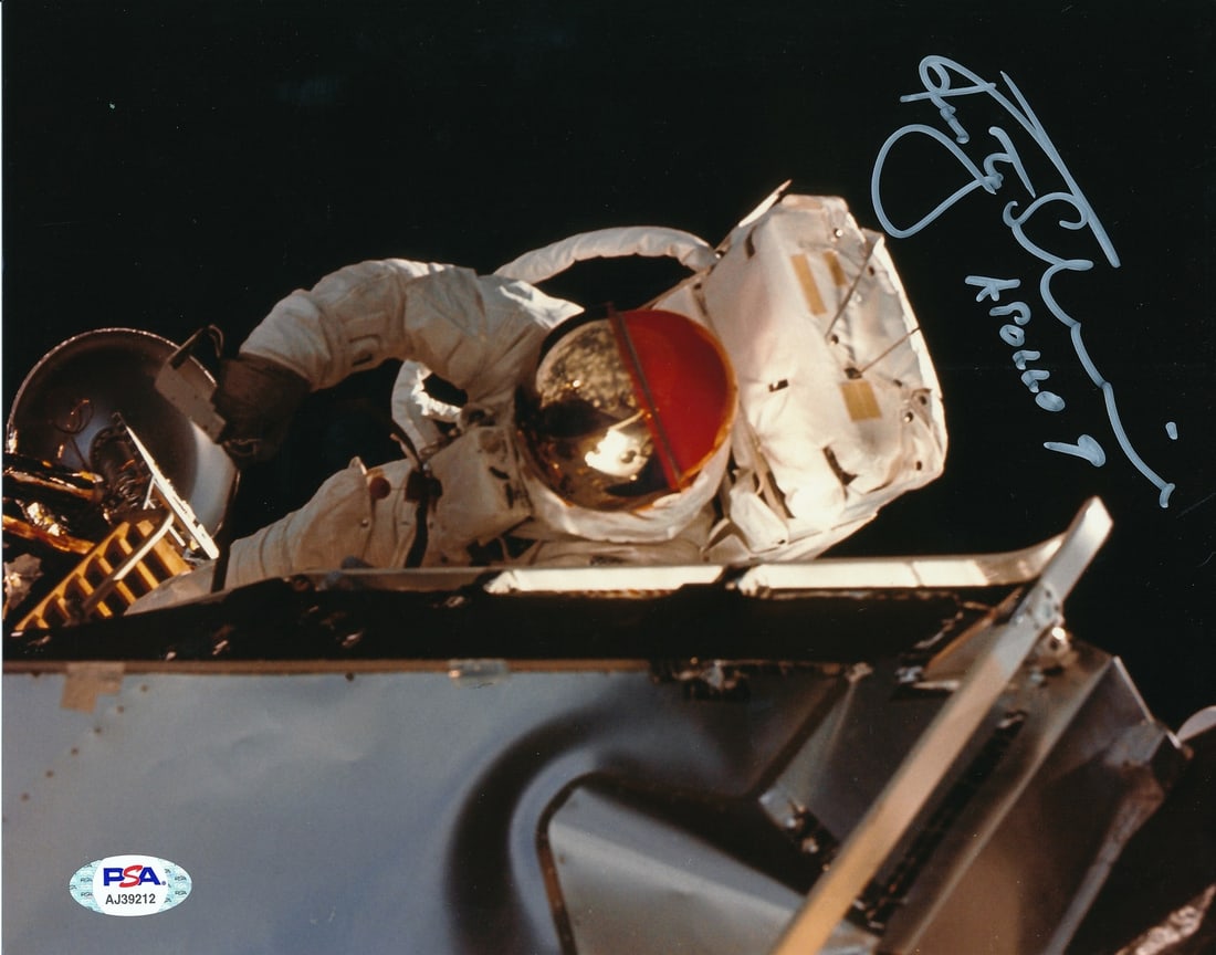 Rusty Schweickart Apollo 9 Signed Inscribed 8x10 Photo PSA/DNA: Rusty Schweickart Apollo 9 Signed Inscribed 8x10 Photo PSA/DNA This item features a signed and inscribed 8x10 photo of Rusty Schweickart, an astronaut from the Apollo 9 mission. The autograph has been