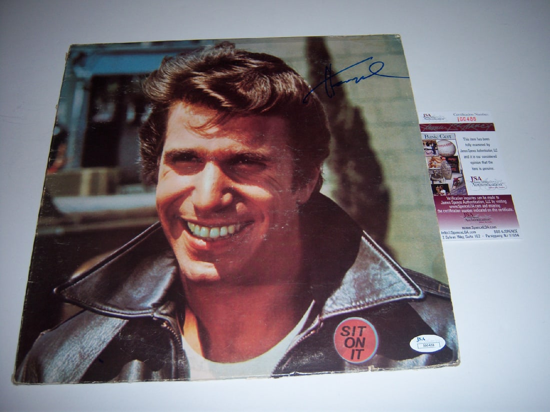 Henry Winkler Signed LP Record with JSA COA: Henry Winkler Signed LP Record with JSA COA This is an original signed LP record album featuring Henry Winkler, famously known for his role in the television series Happy Days. The album comes with a