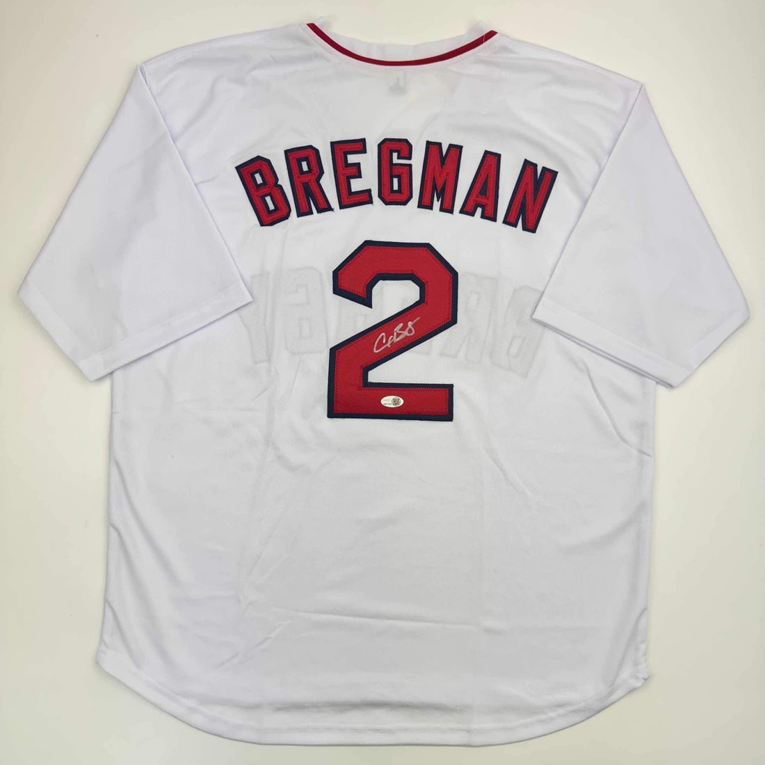 Alex Bregman Signed Boston Red Sox Jersey with JSA COA: Alex Bregman Signed Boston Red Sox Jersey with JSA COA This is an authentic, autographed jersey from MLB player Alex Bregman, featuring the Boston Red Sox. The jersey has been authenticated by James S