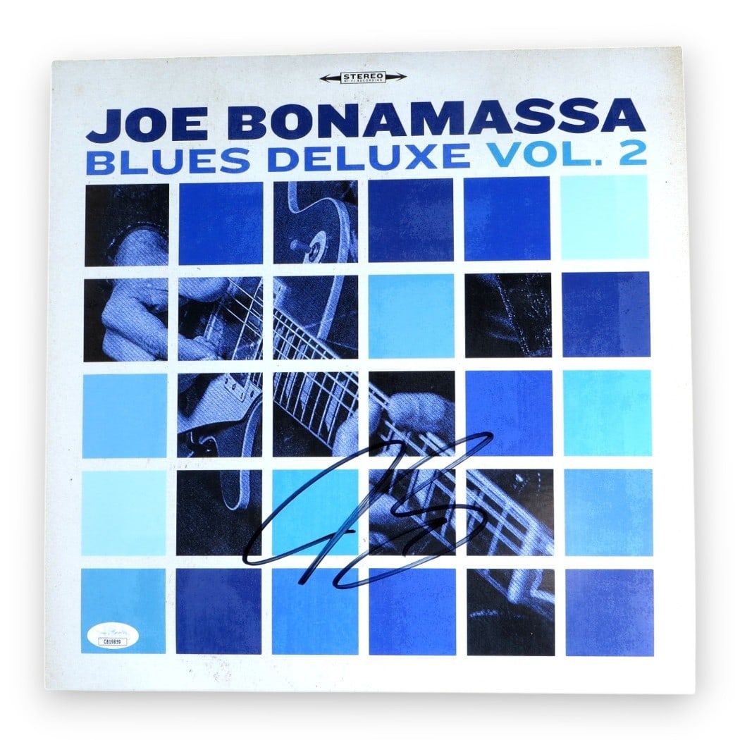 Joe Bonamassa Signed Blues Deluxe Vol 2 Album Cover JSA Authenticated: Joe Bonamassa Signed Blues Deluxe Vol 2 Album Cover JSA Authenticated This item features a signed album cover of Joe Bonamassa from the acclaimed Blues Deluxe Vol 2. The authentic autograph has been v